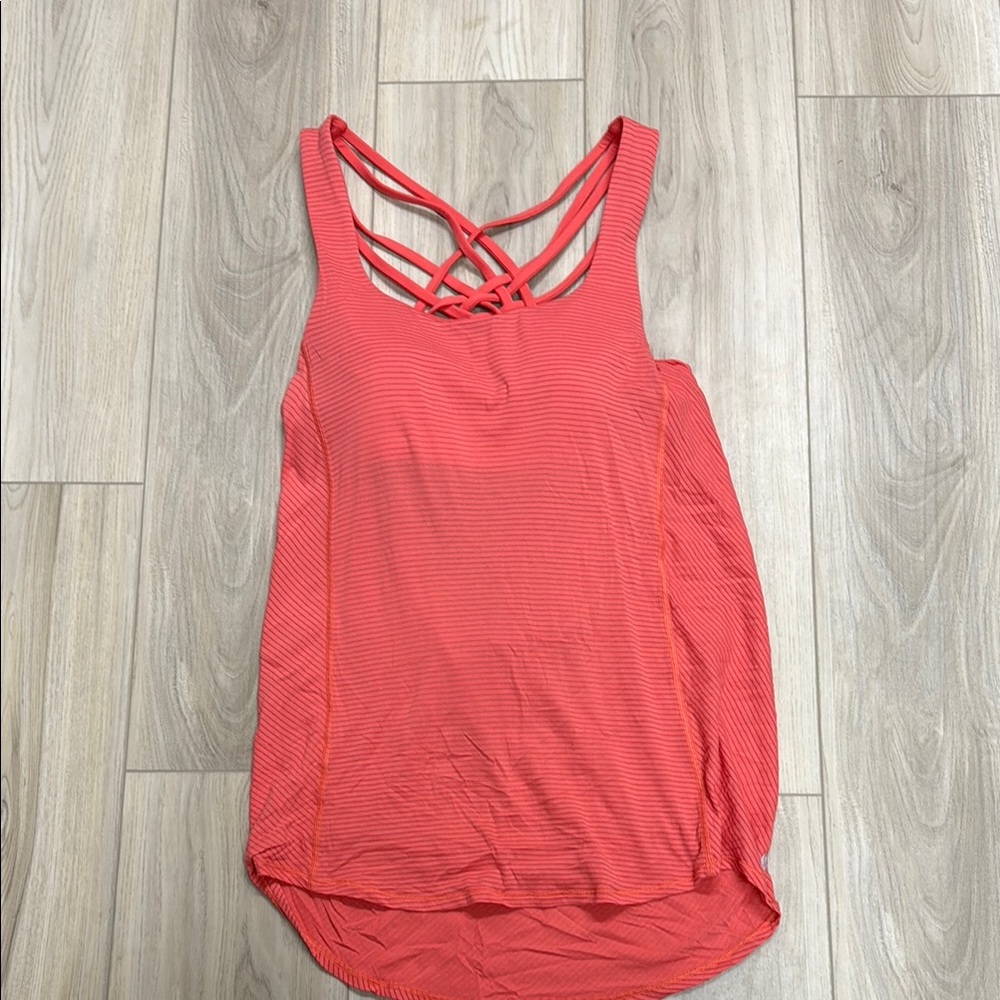 Lululemon Athletica Pink Backless Tank Top